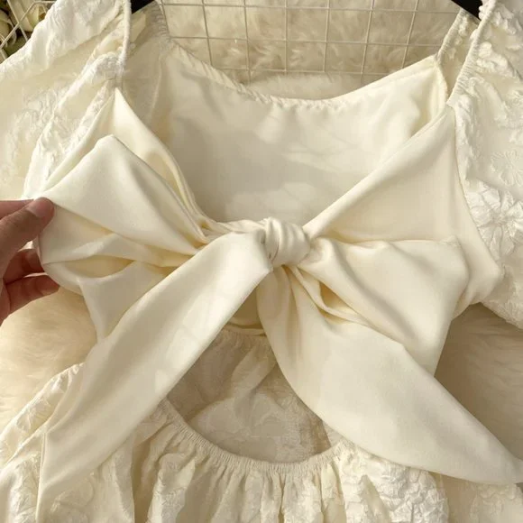 puff sleeve dress - Picture 3 of 6